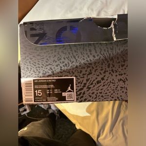 Air Jordan 3 Retro Size 15 Night Stadium/Total Orange Dead Stock/Never Worn